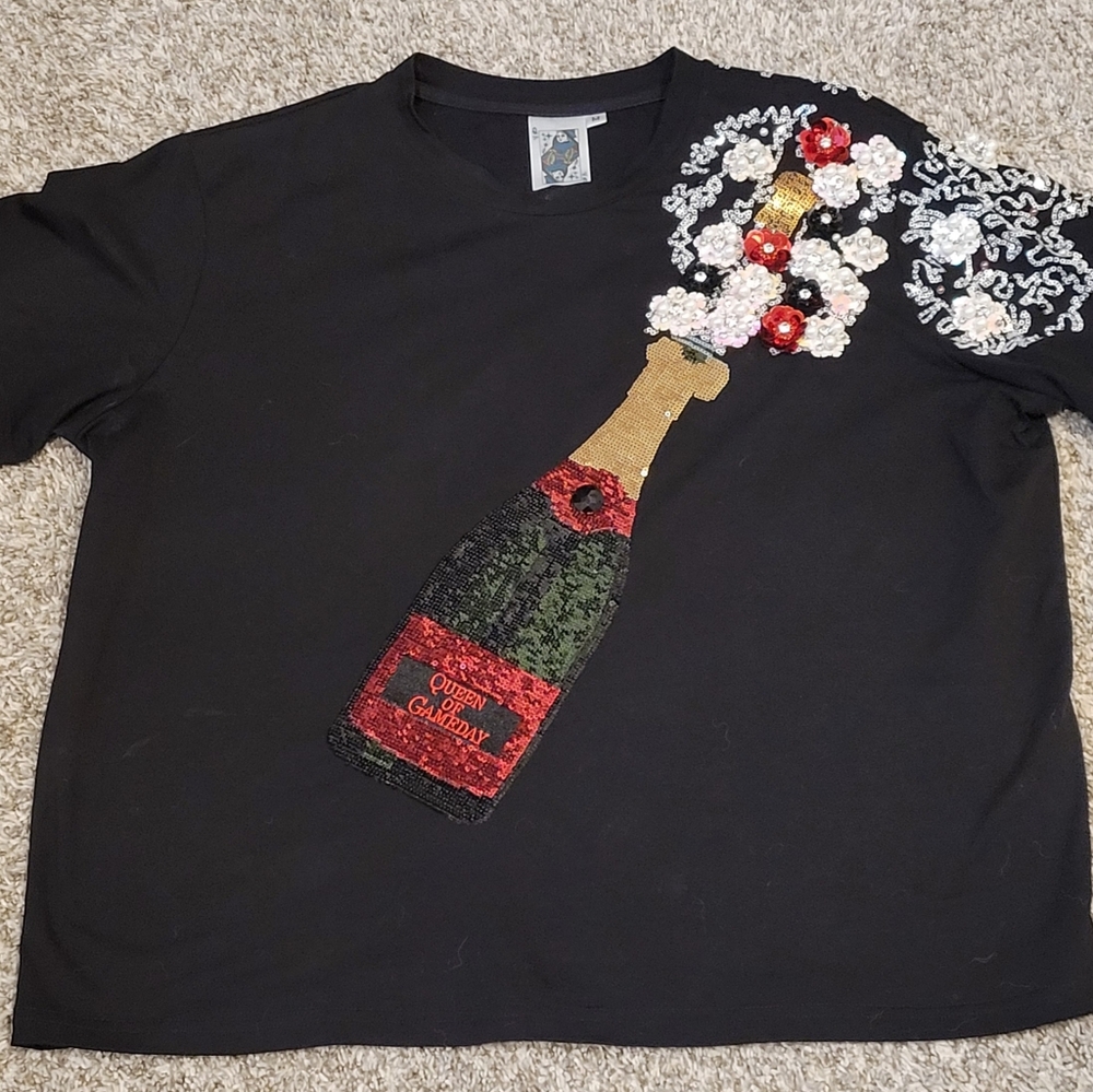 Queen Of Sparkles Champagne Shirt